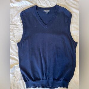 Brooks Brothers V-Neck Navy Sweater Vest